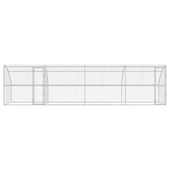 Hundekäfig 4 Stk. Silber 8 x 2 x 2 m Verzinkter Stahl