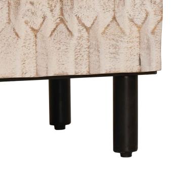 Sideboard Weiße gewaschene Oberfläche Massivholz Mango