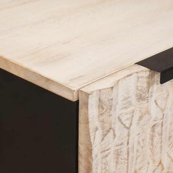 Sideboard Weiße gewaschene Oberfläche Massivholz Mango
