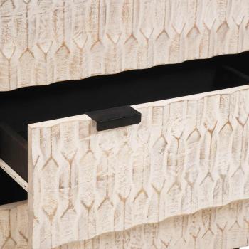 Sideboard Weiße gewaschene Oberfläche Massivholz Mango