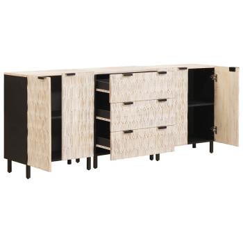 Sideboard Weiße gewaschene Oberfläche Massivholz Mango
