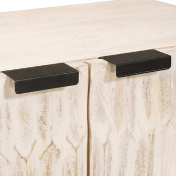 Sideboard Weiße gewaschene Oberfläche Massivholz Mango