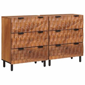 ARDEBO.de - Sideboard Akazienbraune Oberfläche Massivholz Mango