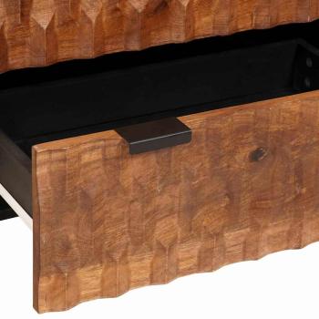 Sideboard Akazienbraune Oberfläche Massivholz Mango