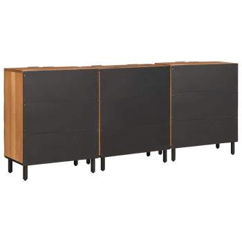 Sideboard Akazienbraune Oberfläche Massivholz Mango