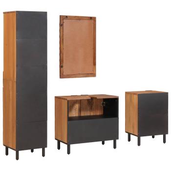 Badezimmer Sets mit Regal Akazie Braun Winish Massivholz Mango