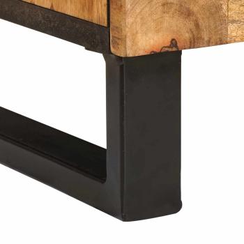 Badezimmer Sets mit Speicher mit Tür Natur Massivholz Mango