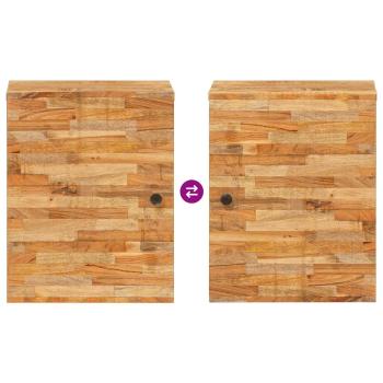 Badezimmer Sets mit Schubladen mit Regal Natur Massivholz Mango