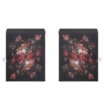 Badezimmerschrank-Set mit Schubladen 4 pcs Massivholz Mango