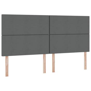 Aufbewahrungsbett mit Matratze Dunkelgrau 200 x 200 cm