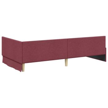 Eckbettgestell mit Matratze Sonstiges 2 pcs Rot Stoff