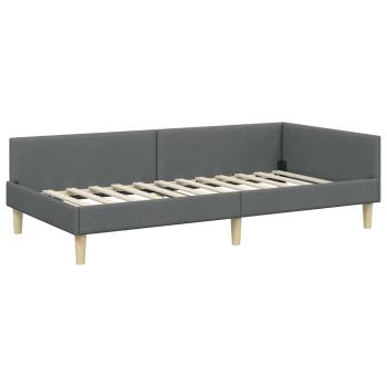Eckbettgestell mit Matratze Sonstiges 2 pcs Grau Stoff