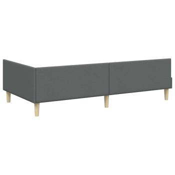 Eckbettgestell mit Matratze Sonstiges 2 pcs Grau Stoff