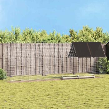 ARDEBO.de - Hühnerkäfig 2 pcs Silber 600 x 100 x 210 cm Verzinkter Stahl