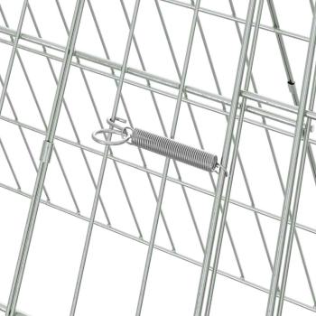 Hühnerkäfig Silber 215 x 55 x 55 cm Verzinkter Stahl