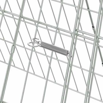 Hühnerkäfig Silber 430 x 55 x 55 cm Verzinkter Stahl