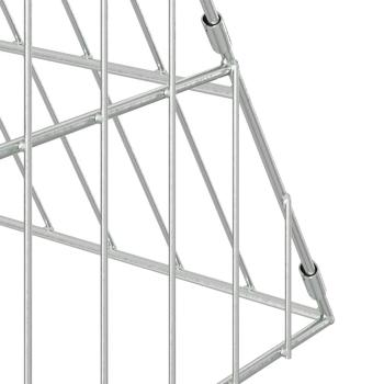 Hühnerkäfig Silber 650 x 100 x 85 cm Verzinkter Stahl