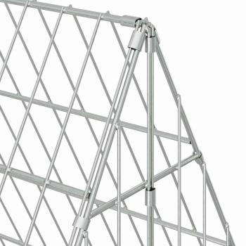 Hühnerkäfig Silber 650 x 100 x 85 cm Verzinkter Stahl