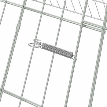 Hühnerkäfig Silber 650 x 100 x 85 cm Verzinkter Stahl