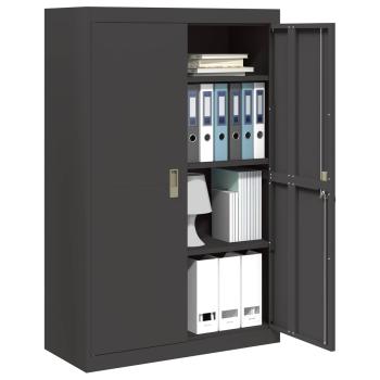 Aufbewahrungsschrank 2 pcs Schwarz 90 x 40 x 140 cm