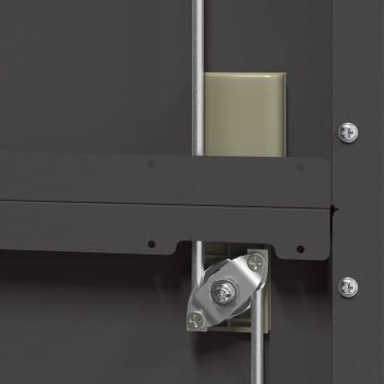 Aufbewahrungsschrank 2 pcs Schwarz 90 x 40 x 140 cm