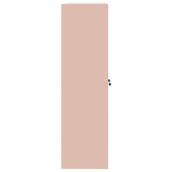 ARDEBO.de - Aufbewahrungsschrank mit Speicher 2 pcs Rosa 90 x 40 x 140 cm