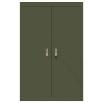 Aufbewahrungsschrank 2 pcs Olive Grün 90 x 40 x 140 cm