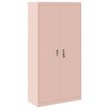 ARDEBO.de - Aufbewahrungsschrank mit Speicher 2 pcs Rosa 90 x 40 x 180 cm
