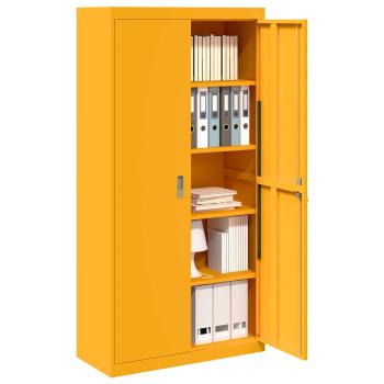 Aufbewahrungsschrank 2 pcs Senfgelb 90 x 40 x 180 cm