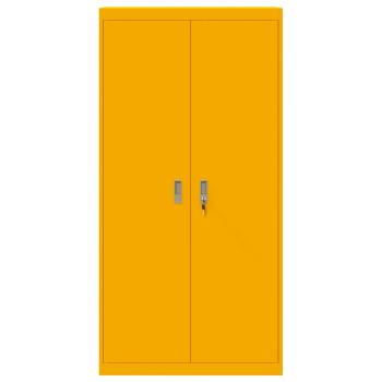 Aufbewahrungsschrank 2 pcs Senfgelb 90 x 40 x 180 cm