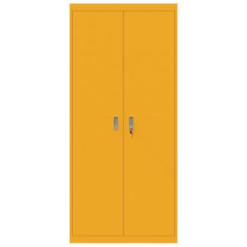 Aufbewahrungsschrank 2 pcs Senfgelb 90 x 40 x 200 cm