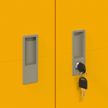 Aufbewahrungsschrank 2 pcs Senfgelb 90 x 40 x 200 cm