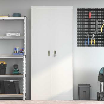 Aufbewahrungsschrank mit Speicher 2 pcs Weiß 90 x 40 x 200 cm