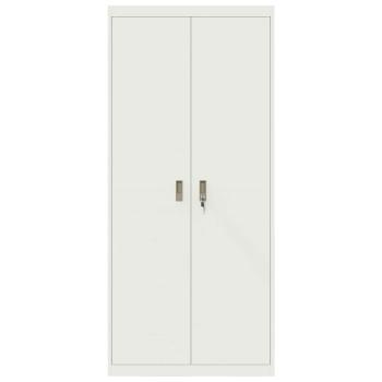 Aufbewahrungsschrank mit Speicher 2 pcs Weiß 90 x 40 x 200 cm