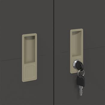 Aufbewahrungsschrank 2 pcs Schwarz 80 x 40 x 140 cm