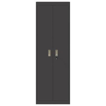 Aufbewahrungsschrank 2 pcs Schwarz 60 x 40 x 180 cm