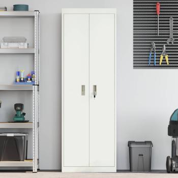 Aufbewahrungsschrank mit Speicher 2 pcs Weiß 60 x 40 x 180 cm