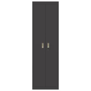 Aufbewahrungsschrank 2 pcs Schwarz 60 x 40 x 200 cm