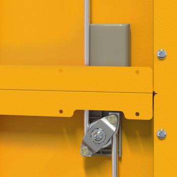 Aufbewahrungsschrank 2 pcs Senfgelb 60 x 40 x 200 cm