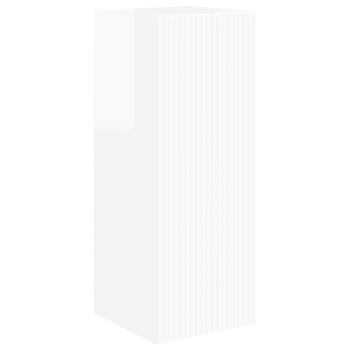 ARDEBO.de - Hochglanz Weiß 78,5 x 30 x 29,5 cm