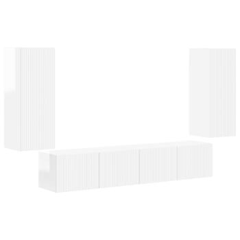 Hochglanz Weiß 78,5 x 30 x 29,5 cm