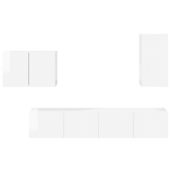 4 pcs Hochglanz Weiß