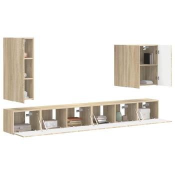 6 pcs Sonoma-Eiche