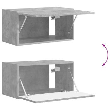 TV-Schrankset Wandmontiert 2 pcs Beton Grau Holzwerkstoff