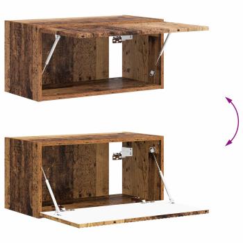 TV-Schrankset Wandmontiert 2 pcs Altholz Holzwerkstoff