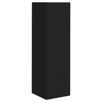 ARDEBO.de - TV-Schrankset Wandmontiert 2 pcs Schwarz Holzwerkstoff