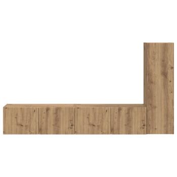 TV-Schrankset Wandmontiert 2 pcs Artisan-Eiche Holzwerkstoff