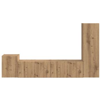 TV-Schrankset Wandmontiert 4 pcs Artisan-Eiche Holzwerkstoff