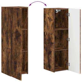 TV-Schrankset 3 pcs Geräucherte Eiche Holzwerkstoff