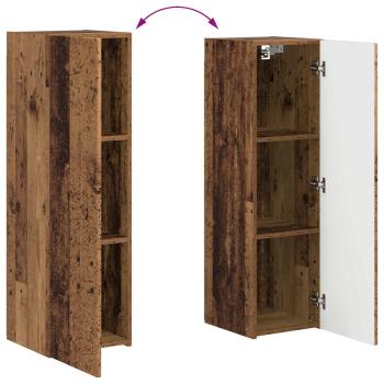 TV-Schrankset Wandmontiert 3 pcs Altholz Holzwerkstoff